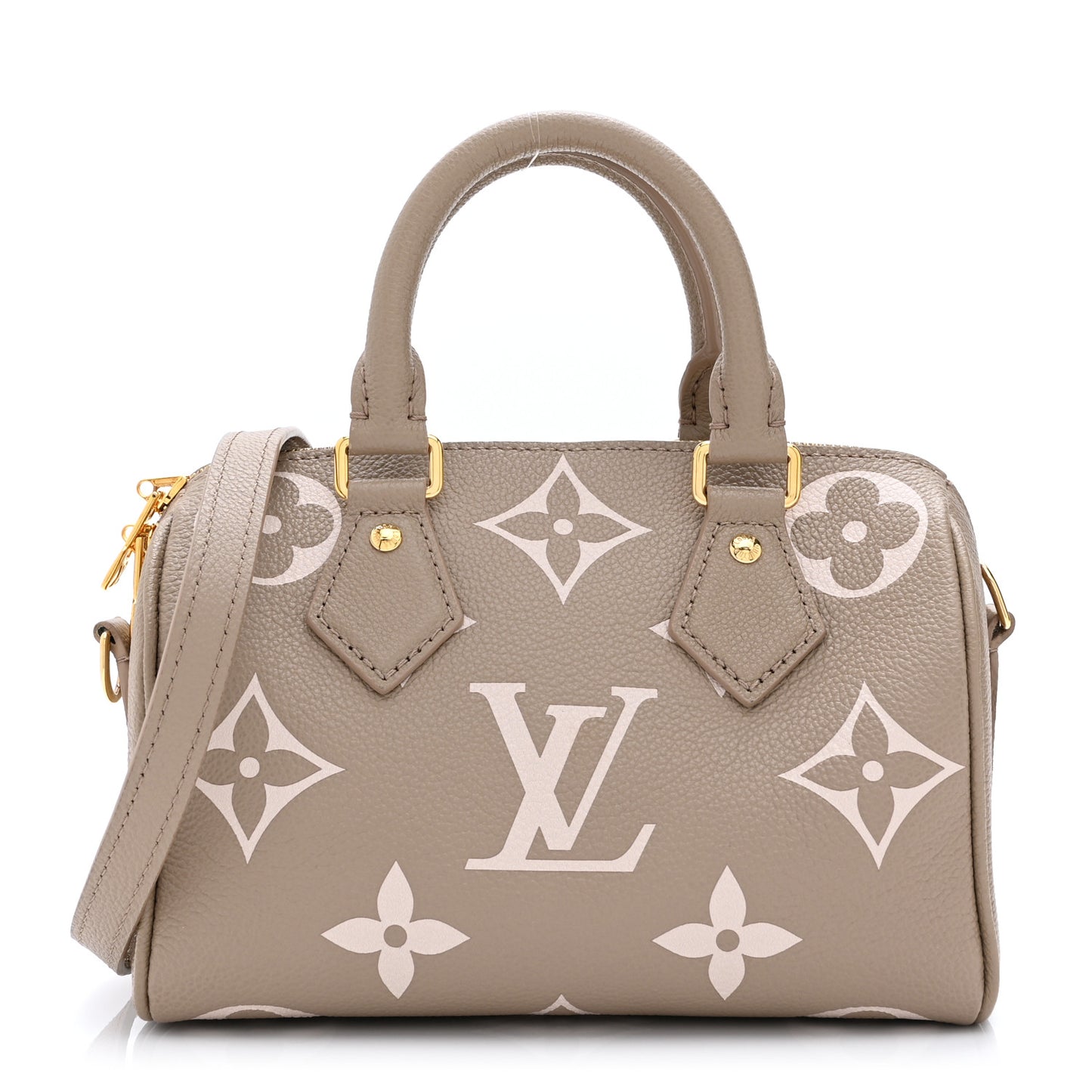 Empreinte Monogram Giant Speedy Bandouliere 20 Creme Beige