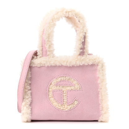 Telfar X UGG Suede Shearling Small Shopping Bag Pink 1 of 9