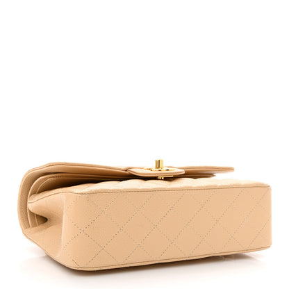 Chanel Caviar Quilted Small Double Flap Beige 4 of 10