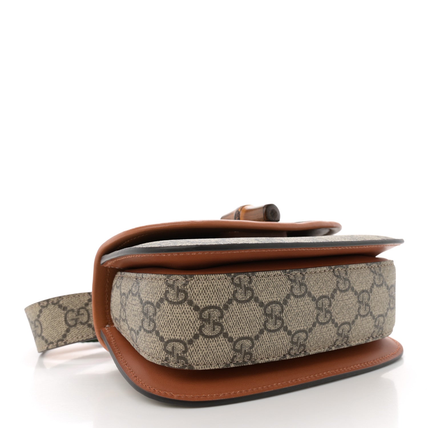 Gucci GG Supreme Monogram Web Bamboo Mini 1947 Belt Bag 90 36 Beige 4 of 10