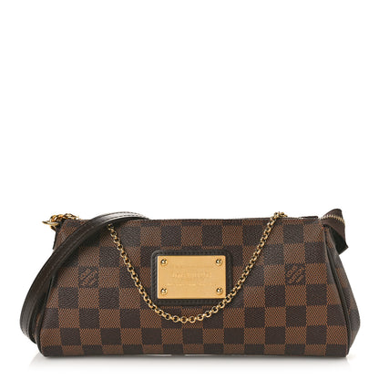 Louis Vuitton Damier Ebene Eva Clutch 1 of 8