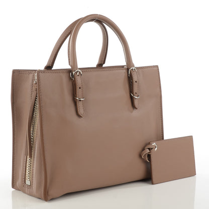 Balenciaga Calfskin Papier Mini A4 Zip Around Tote Beige Sable 3 of 8
