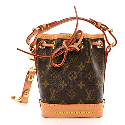 Louis Vuitton Monogram Micro Noe Bag Charm Key Ring 3 of 7