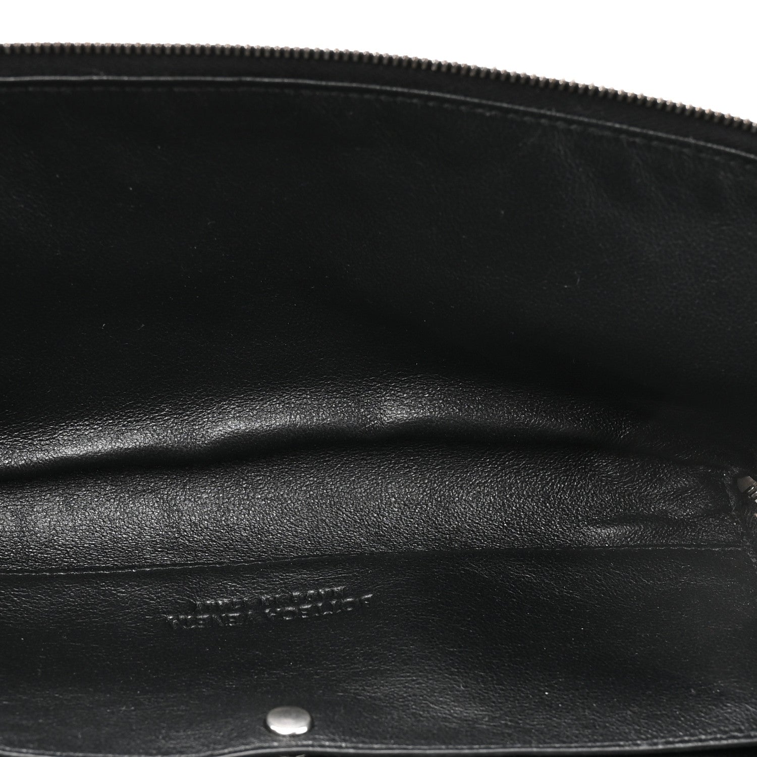 Bottega Veneta Calfskin Intarsio Toiletry Case Black 9 of 14