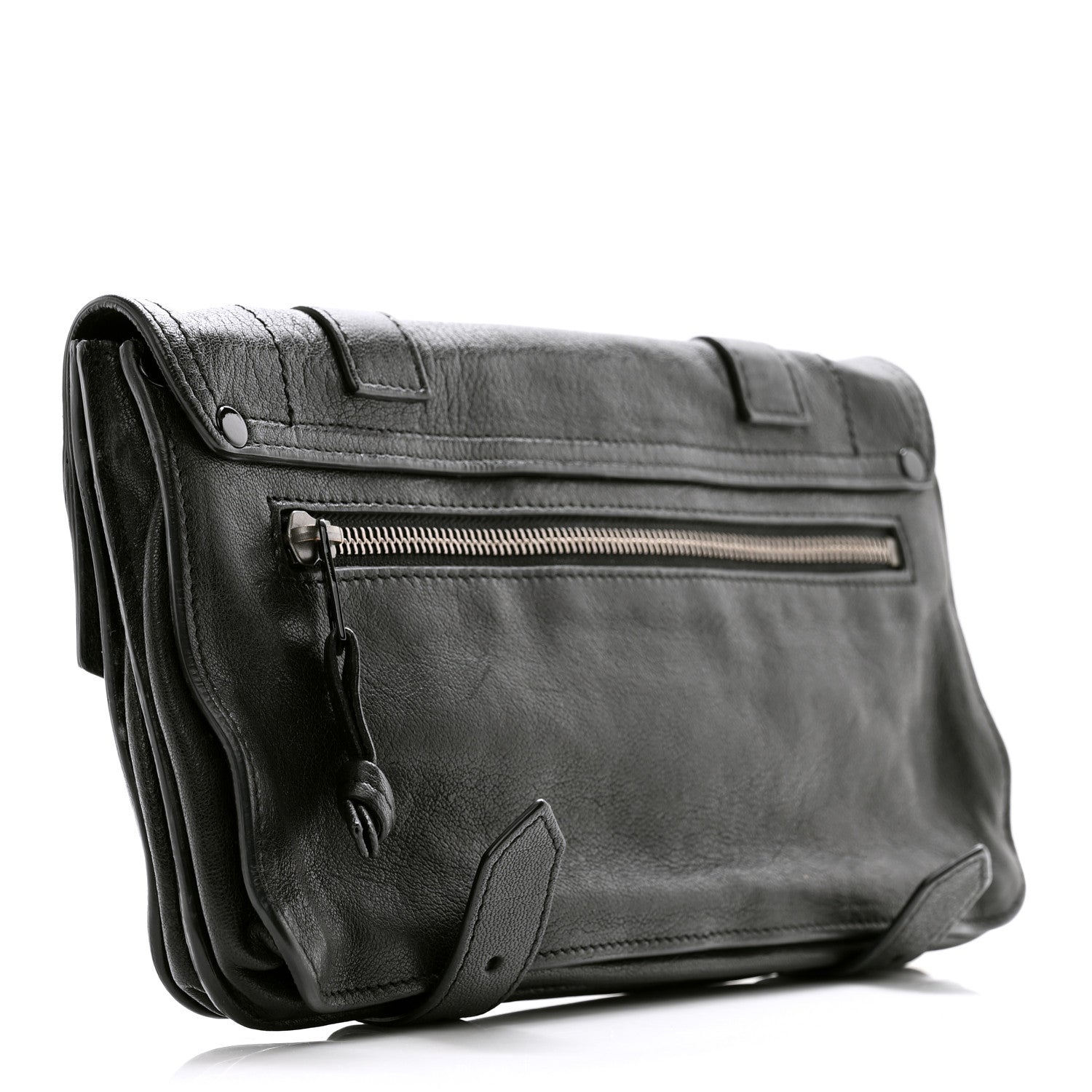 Proenza Schouler Lambskin PS1 Pochette Clutch Black 3 of 8