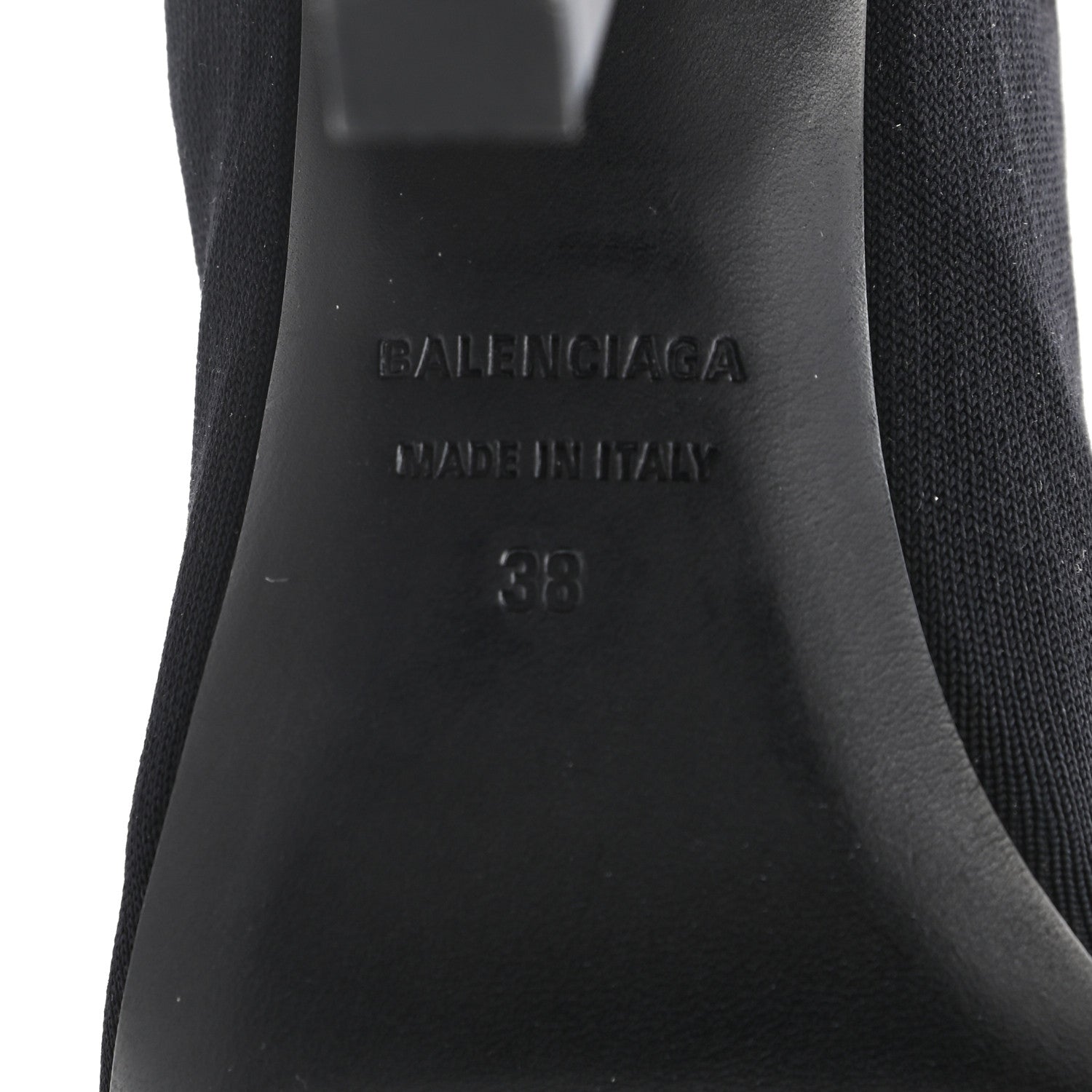 Balenciaga Stretch Tight Fabric Tight 110mm Booties 38 Black 6 of 7