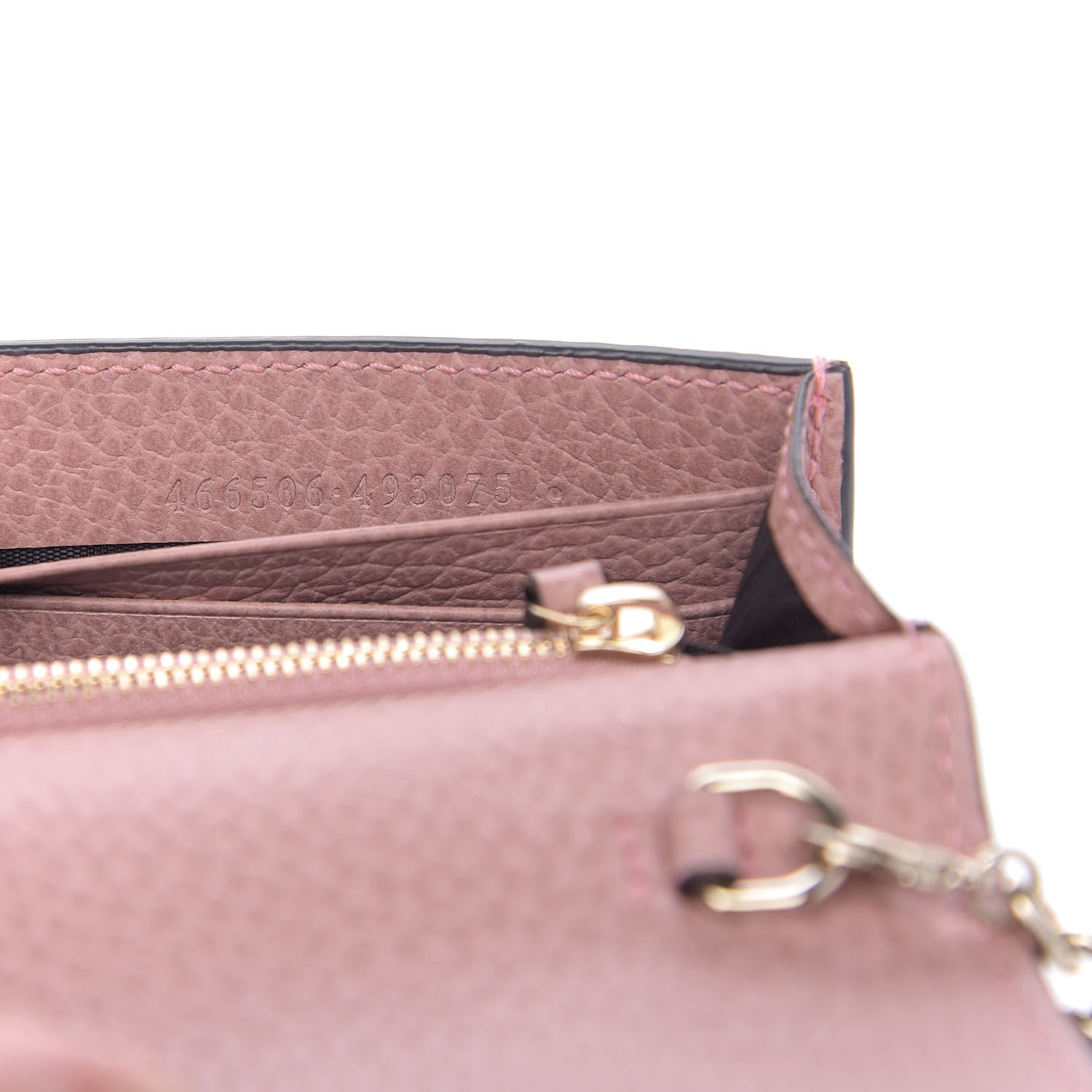 Gucci Dollar Calfskin Medium Betty Chain Wallet Soft Pink 9 of 9