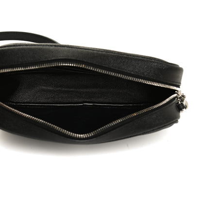 Saint Laurent Grain De Poudre Matelasse Monogram Mini Lou Camera Bag Black 4 of 10