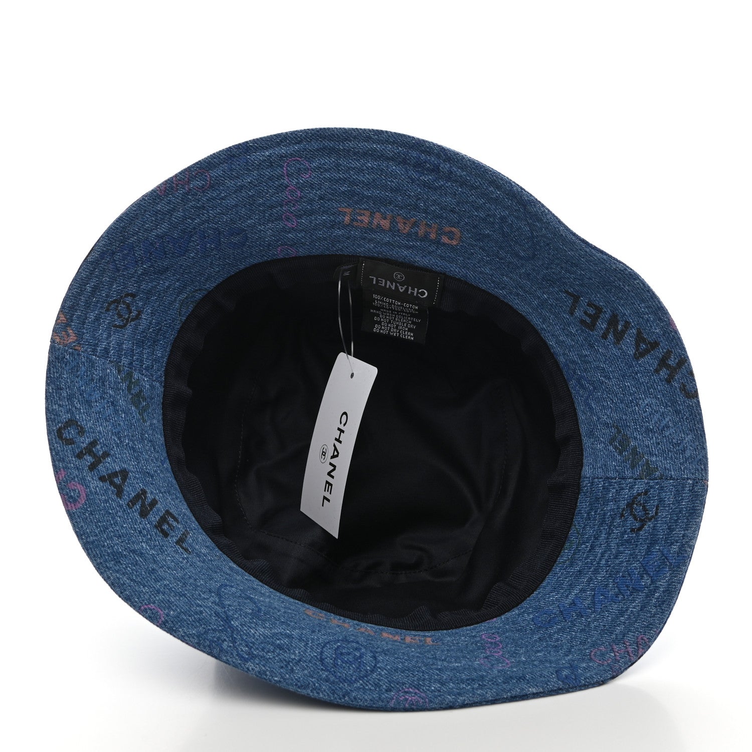 Chanel Denim Mood Cloche Bucket Hat M Blue 7 of 8