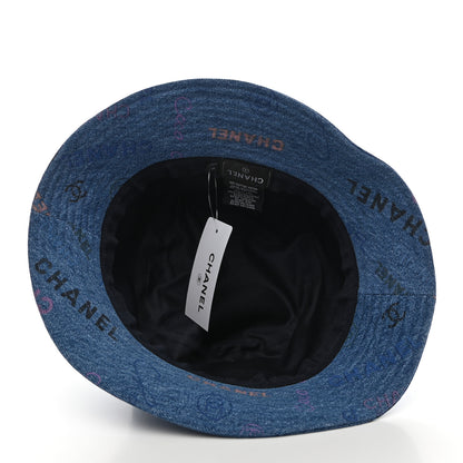 Chanel Denim Mood Cloche Bucket Hat M Blue 7 of 8