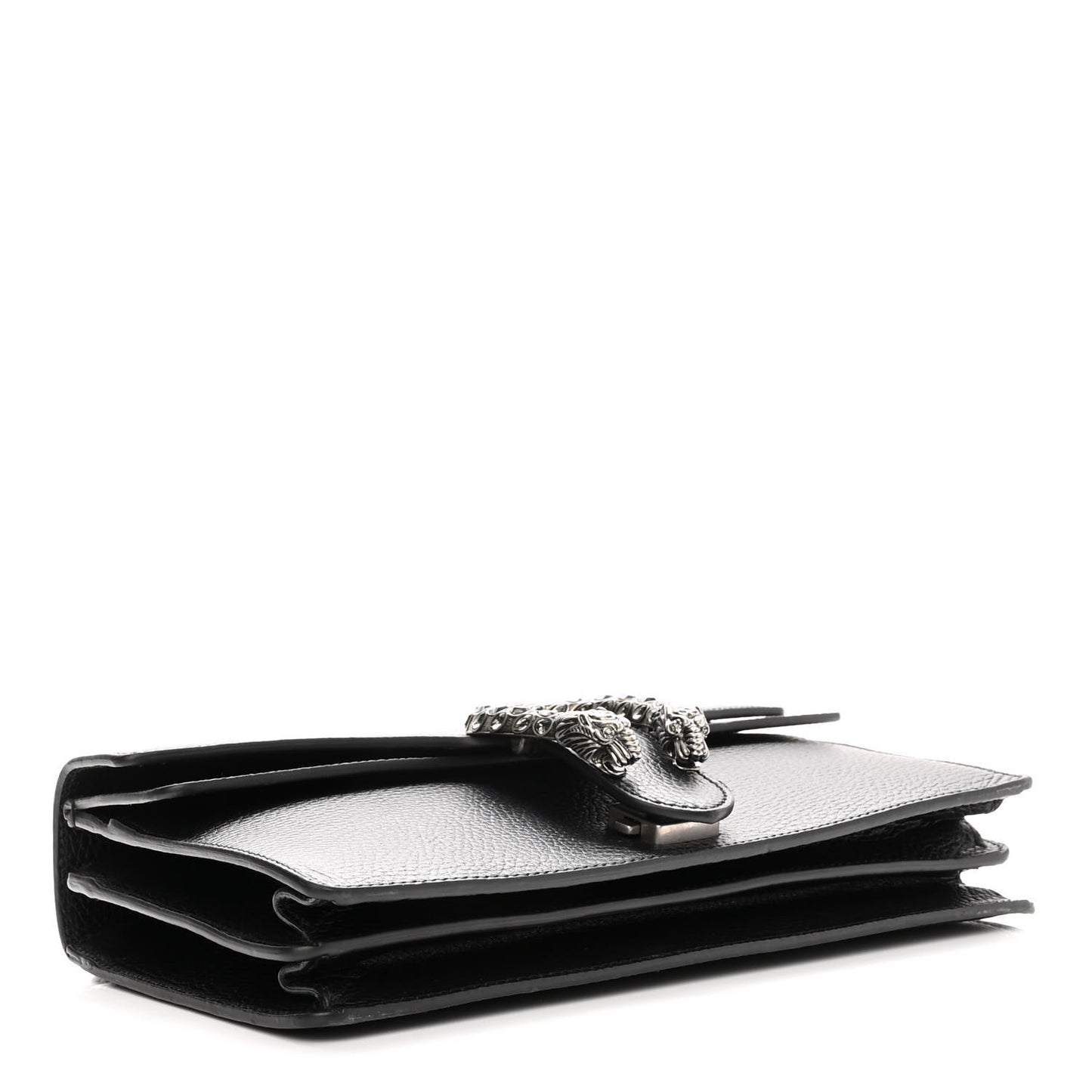 Pebbled Calfskin Small Dionysus Shoulder Bag Black