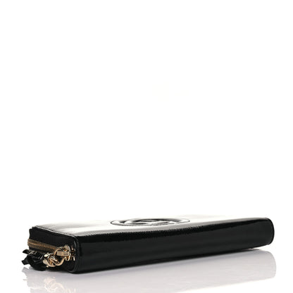 Gucci Patent Calfskin Soho Zip Around Wallet Black 4 of 9
