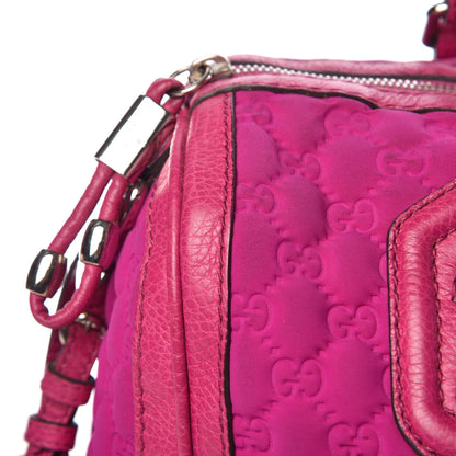 Gucci Guccissima Neoprene Techno Tag Medium Boston Magenta 16 of 20