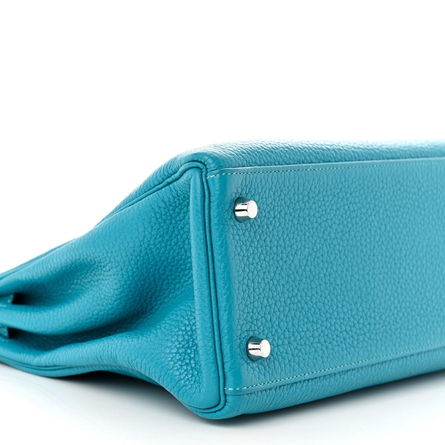 Hermes Togo Kelly Retourne 32 Bleu Paon 9 of 11