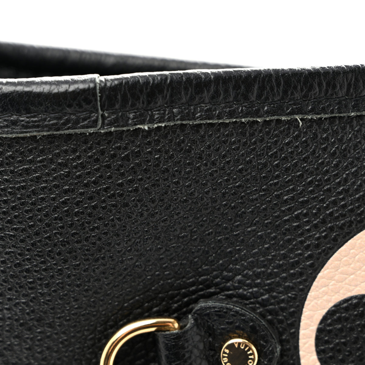 Louis Vuitton Empreinte Monogram Giant Neverfull MM Black Beige 12 of 13