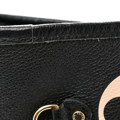 Louis Vuitton Empreinte Monogram Giant Neverfull MM Black Beige 12 of 13