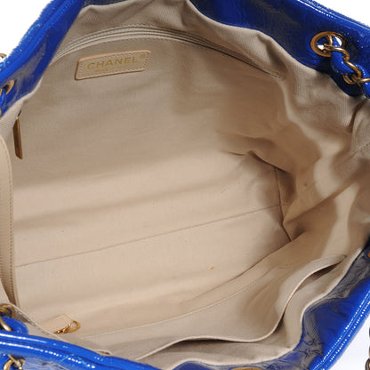 Chanel Patent Puzzle Tote Electric Blue 5 of 7