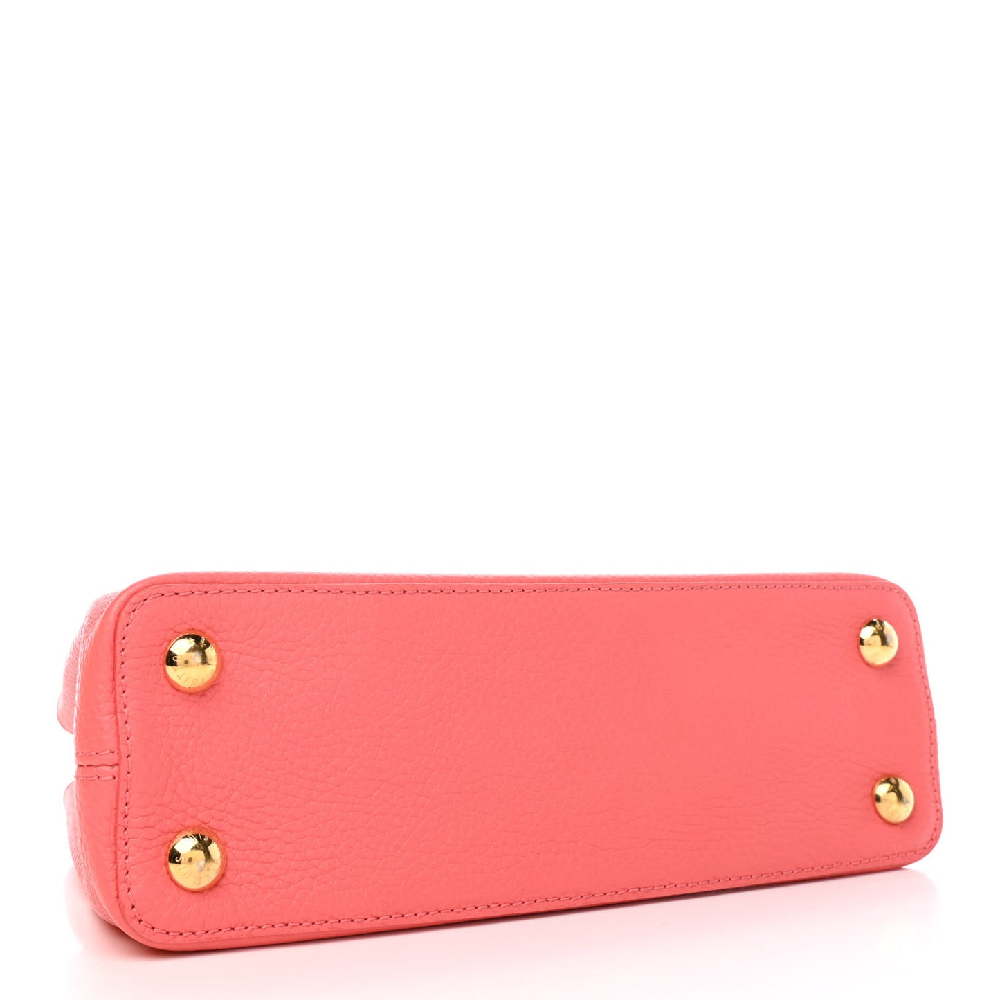 Taurillon Snakeskin Capucines PM Coral