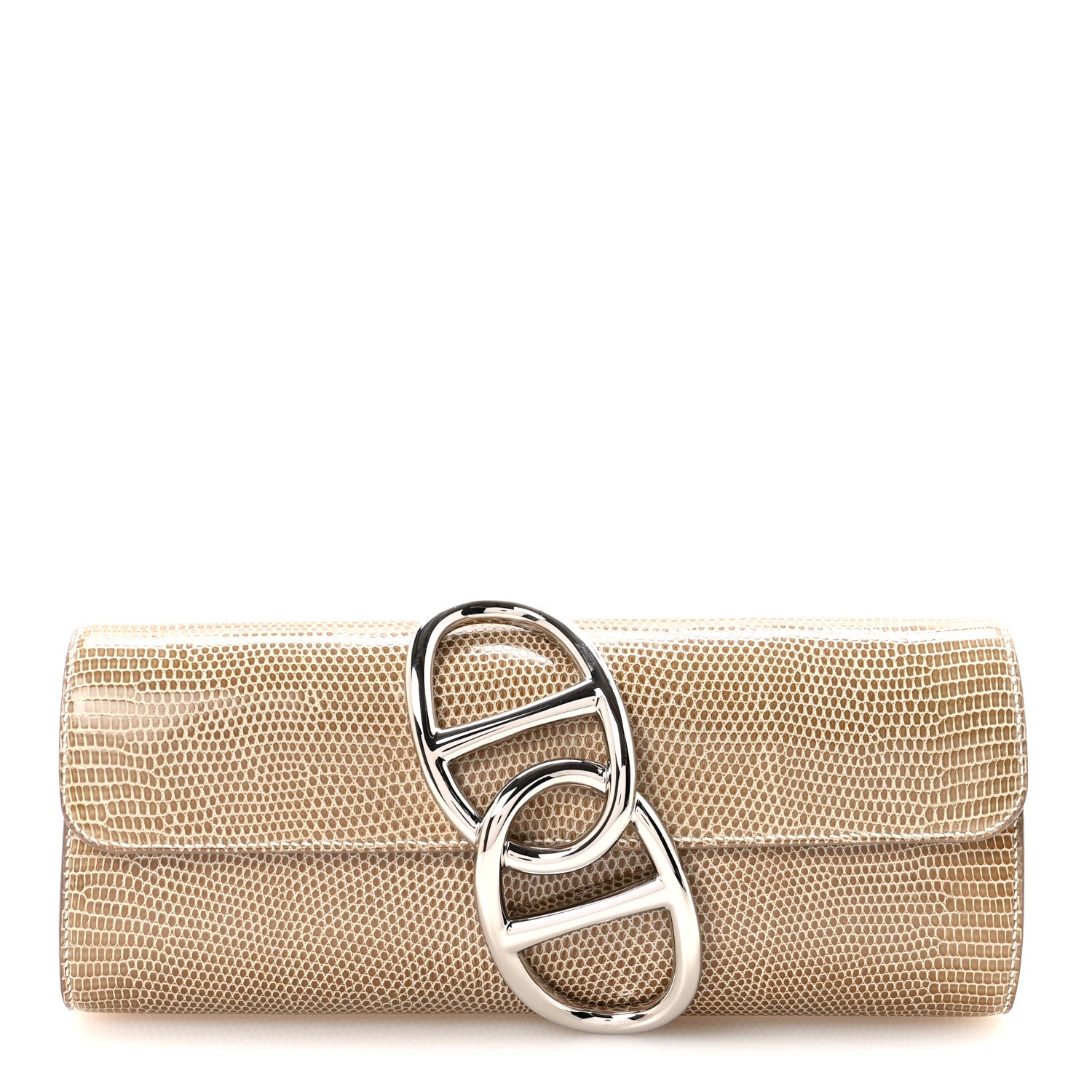 Hermes Lizard Egee Clutch Ficelle 1 of 6