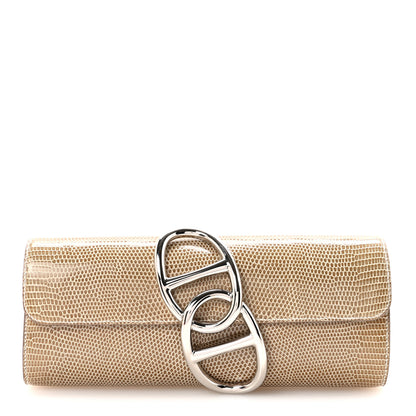 Hermes Lizard Egee Clutch Ficelle 1 of 6