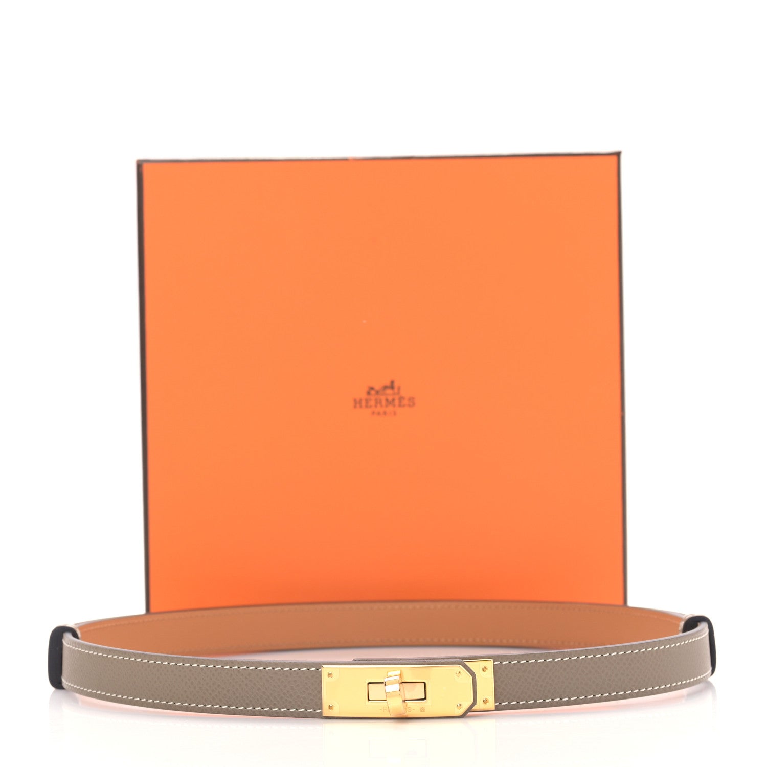 Hermes Epsom Kelly Belt Etoupe 4 of 4