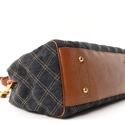 Marc Jacobs Denim Quilted Mini Stam Blue 9 of 10