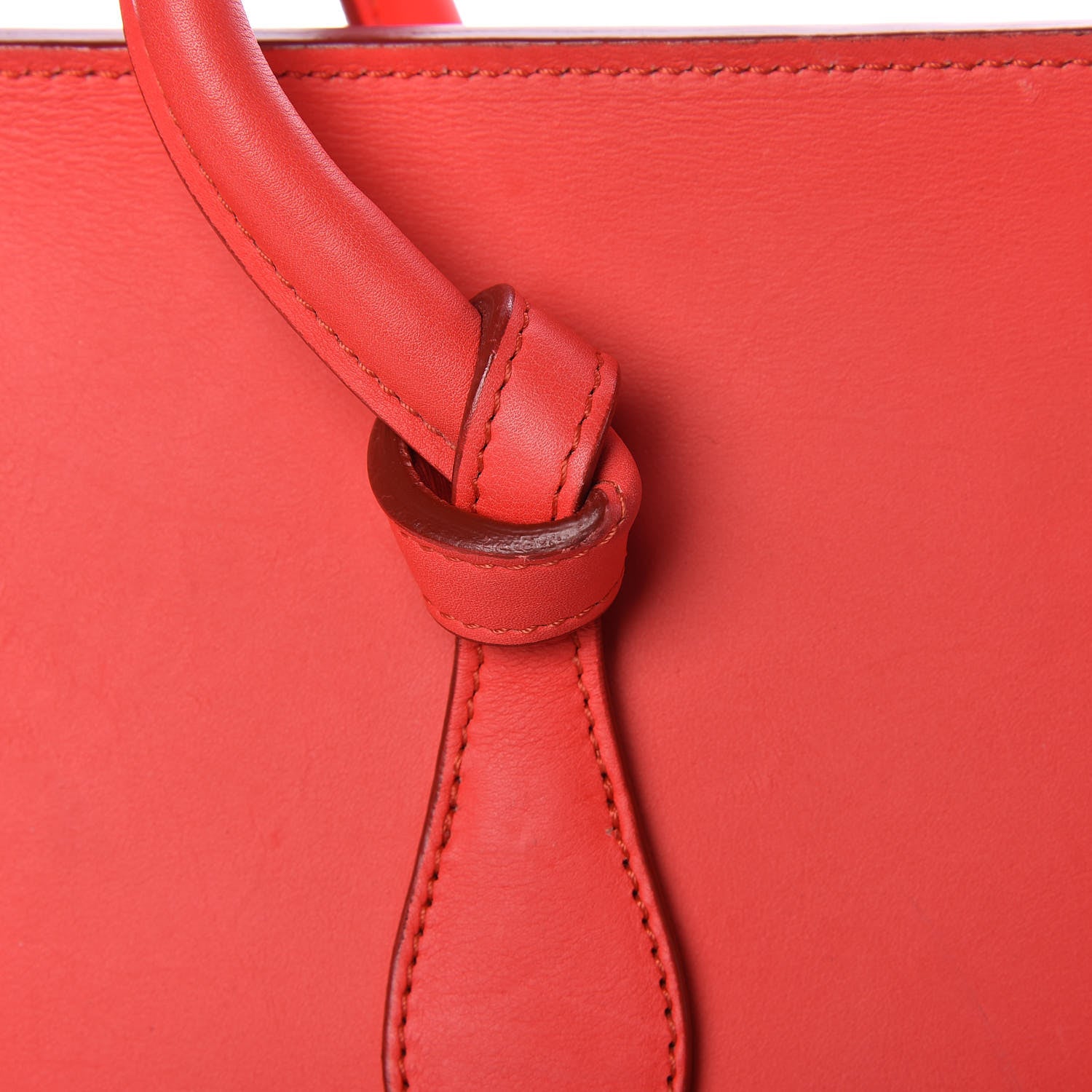 Celine Smooth Calfskin Mini Tie Knot Tote Alizarin 19 of 21