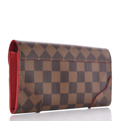Louis Vuitton Damier Ebene Caissa Wallet Cherry 3 of 6
