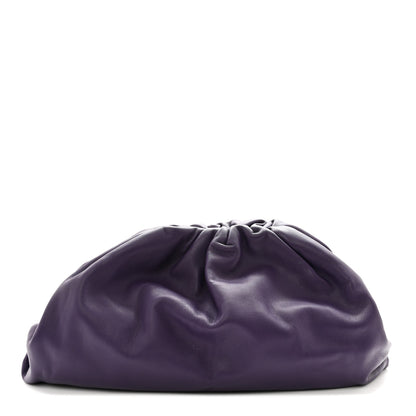 Bottega Veneta Smooth Butter Calf The Pouch Oversized Clutch Raisin 1 of 12
