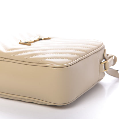 Saint Laurent Calfskin Matelasse Monogram Lou Camera Bag Nude Powder 9 of 10