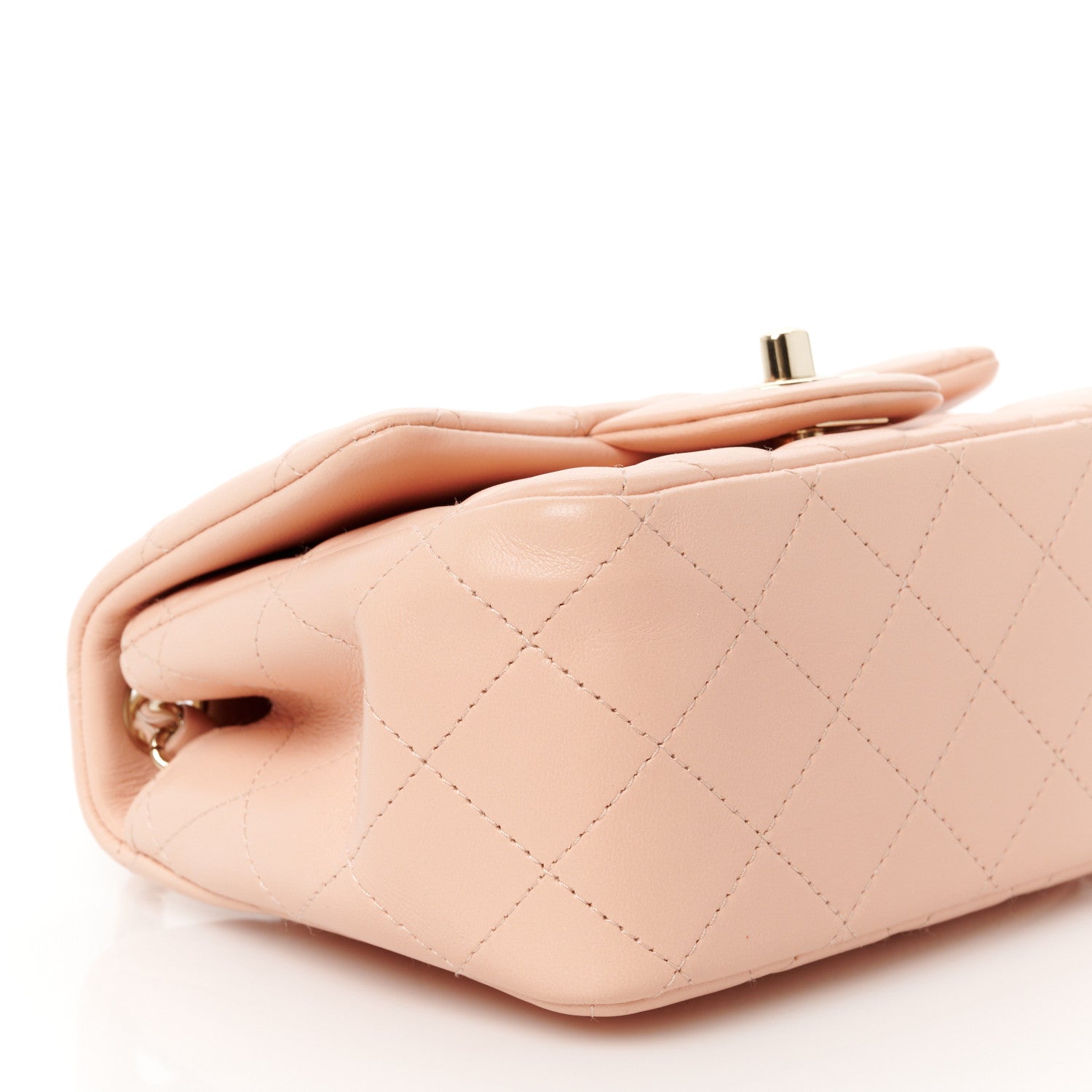 Chanel Lambskin Quilted Mini Square Flap Light Pink 10 of 12