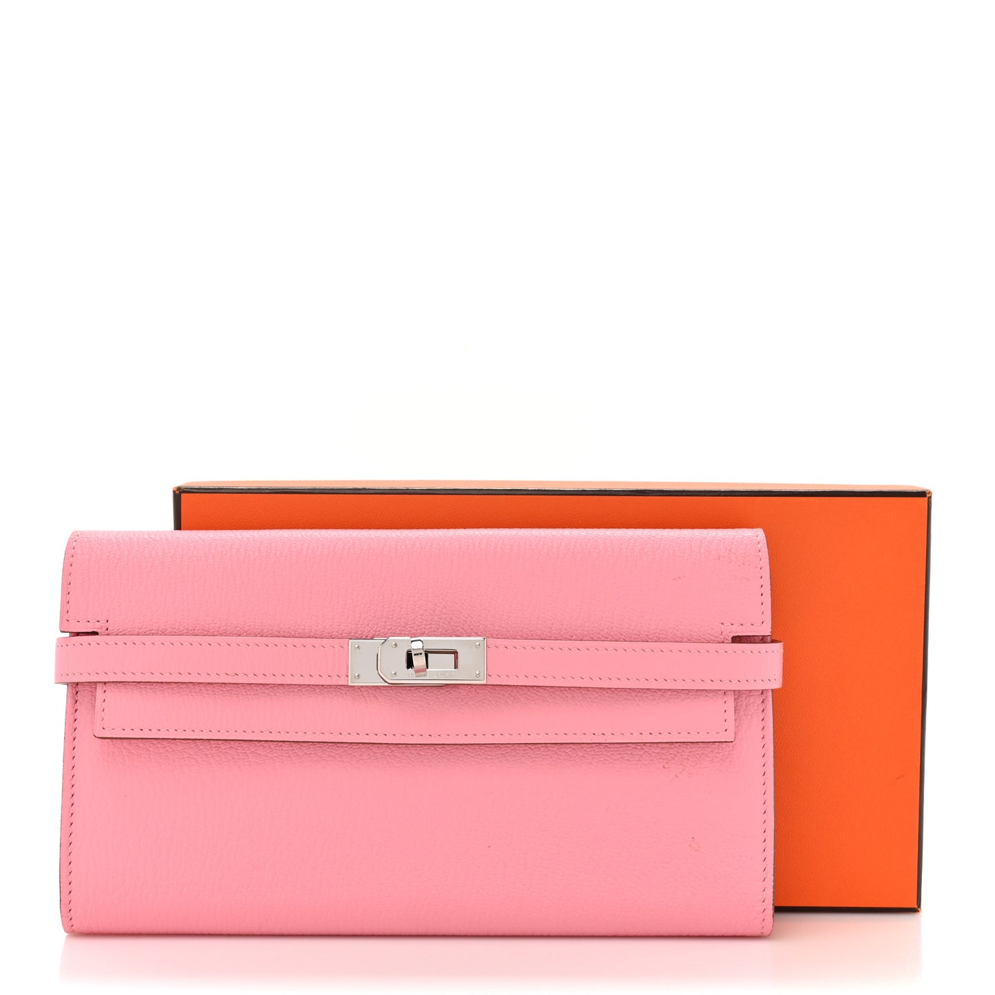 Chevre Mysore Kelly Longue Wallet Rose Confetti