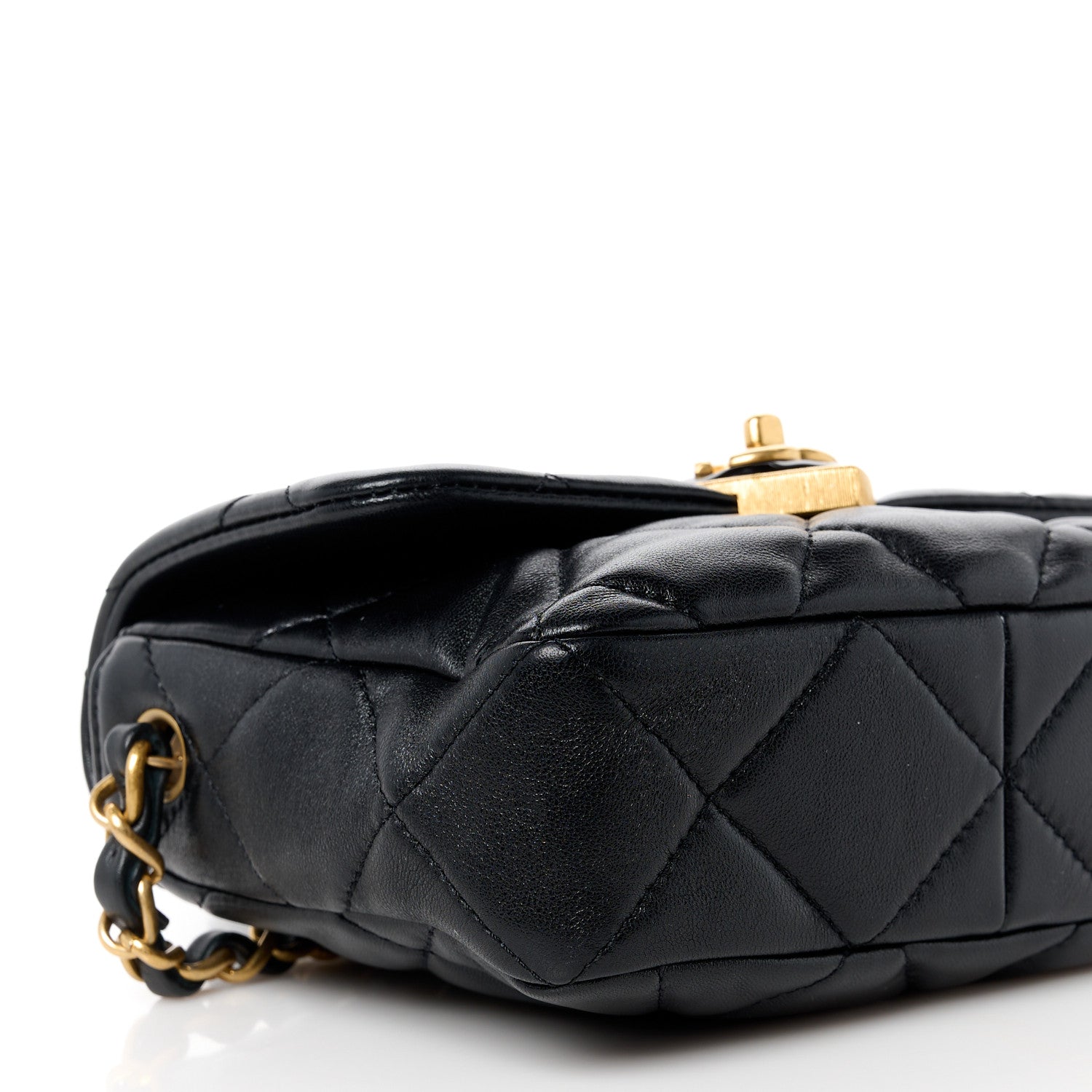 Chanel Lambskin Plexiglass Quilted Coco Love Mini Flap Black 9 of 10