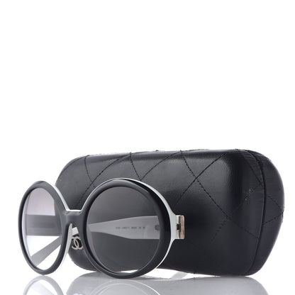 Chanel Quilted CC Mod Sunglasses 5120 Black White 10 of 10