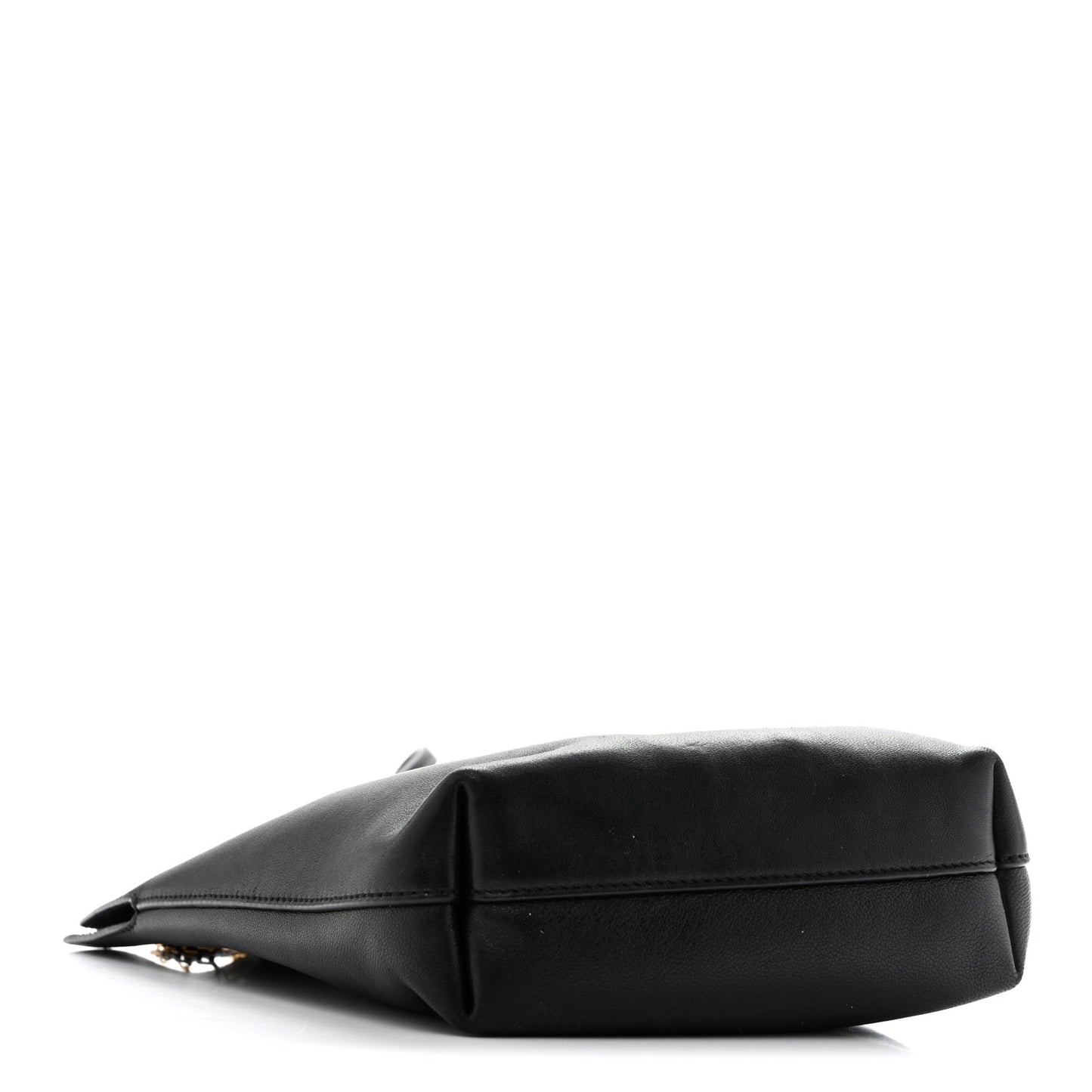 Lambskin Pochon Shoulder Bag Black