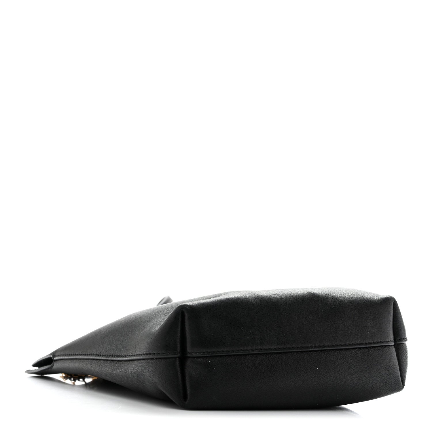 Saint Laurent Lambskin Pochon Shoulder Bag Black 4 of 11