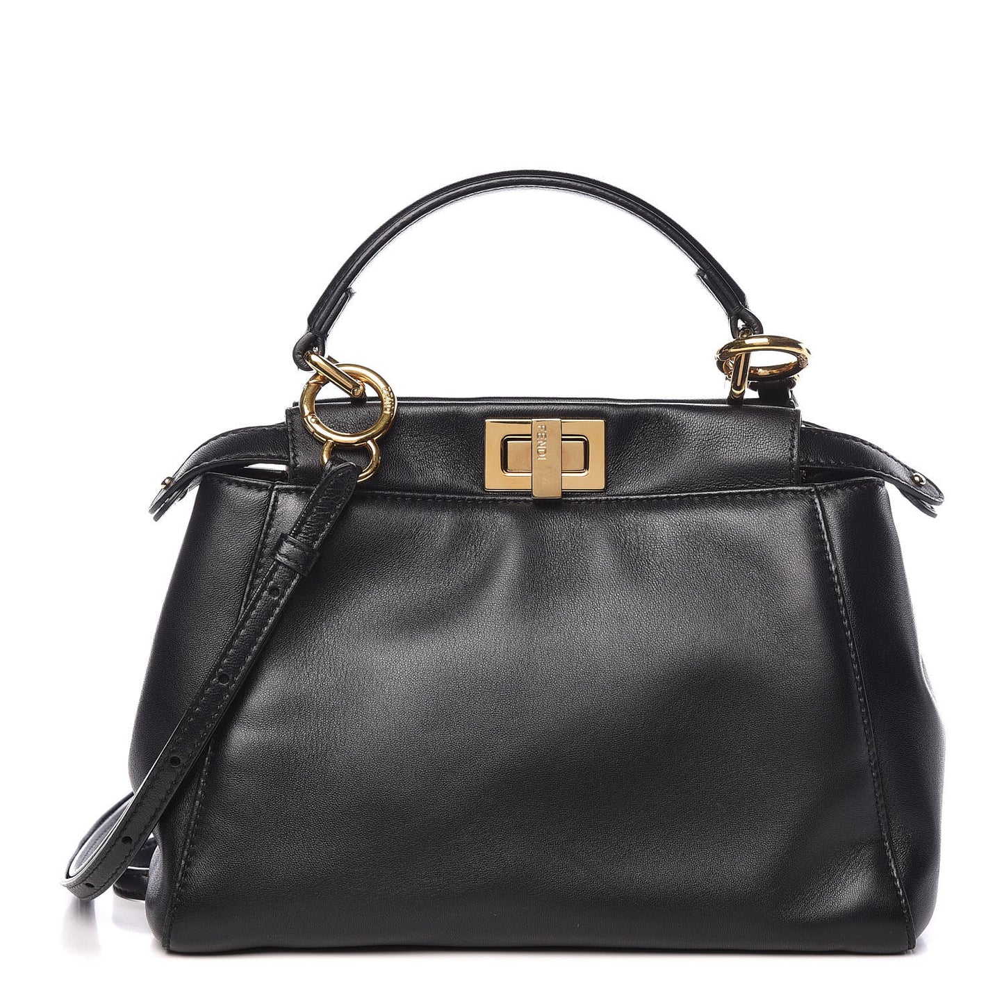 Nappa Mini Peekaboo Iconic Satchel Black