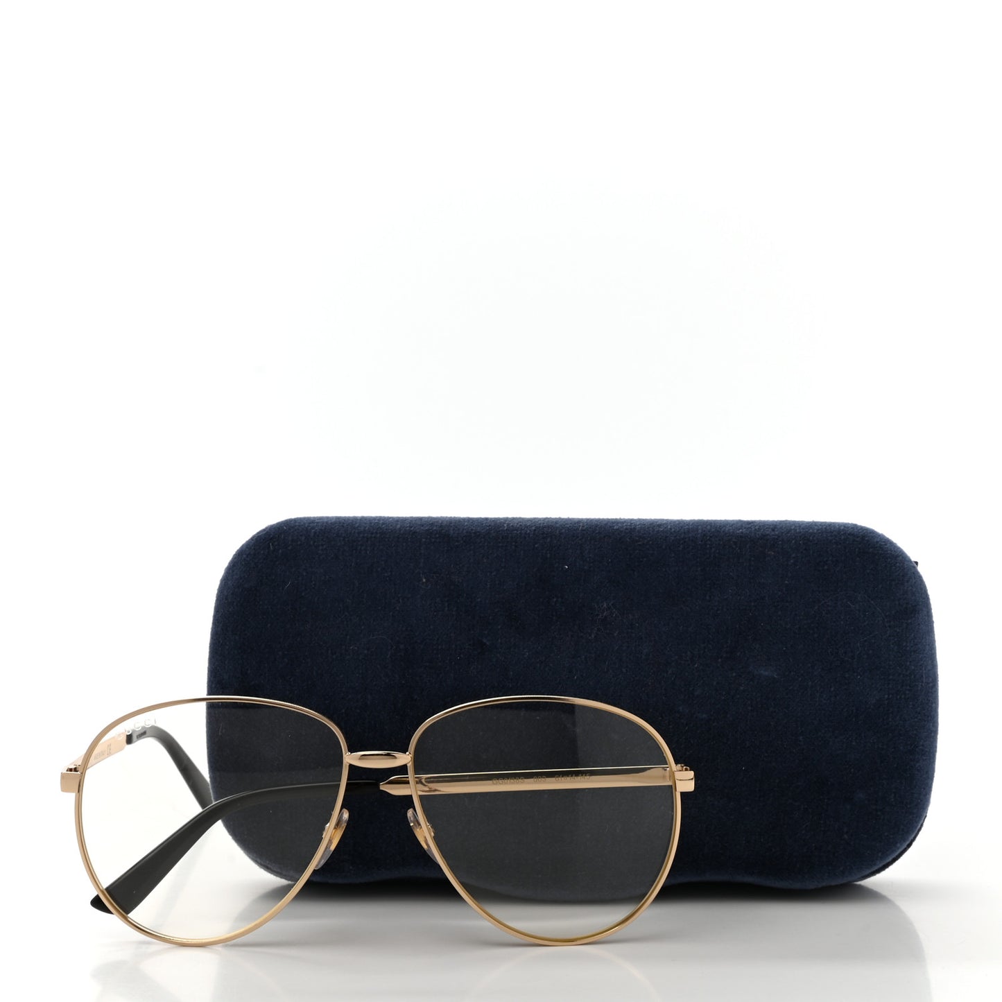 Aviator Eyeglasses GG0138S Gold Black