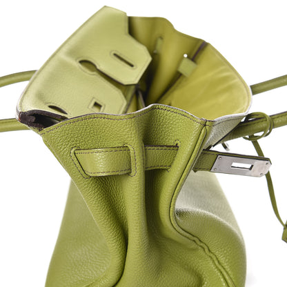 Hermes Togo Birkin 30 Vert Anis 9 of 44