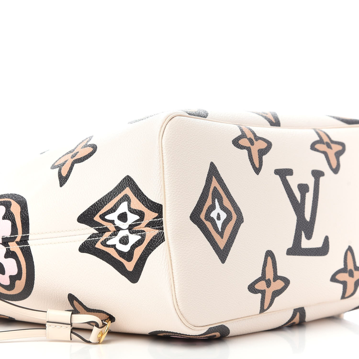 Louis Vuitton Monogram Giant Wild At Heart Neverfull MM Creme 8 of 9
