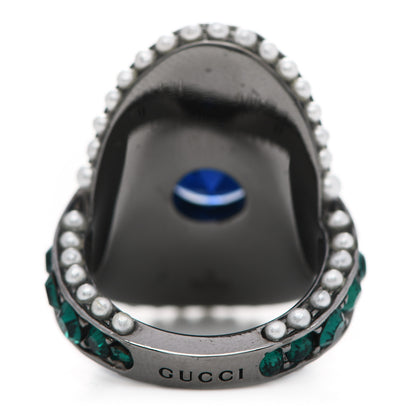 Gucci Swarovski Crystal Pearl Ring 6.5 Multicolor 4 of 7