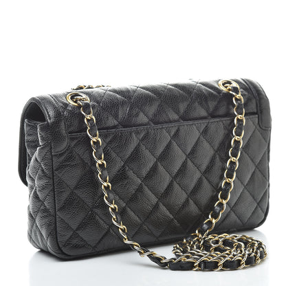 Chanel Crumpled Grained Calfskin Small Flap Black 3 of 11