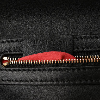 Alexander McQueen Calfskin The Small Story Bag Black Red 7 of 14
