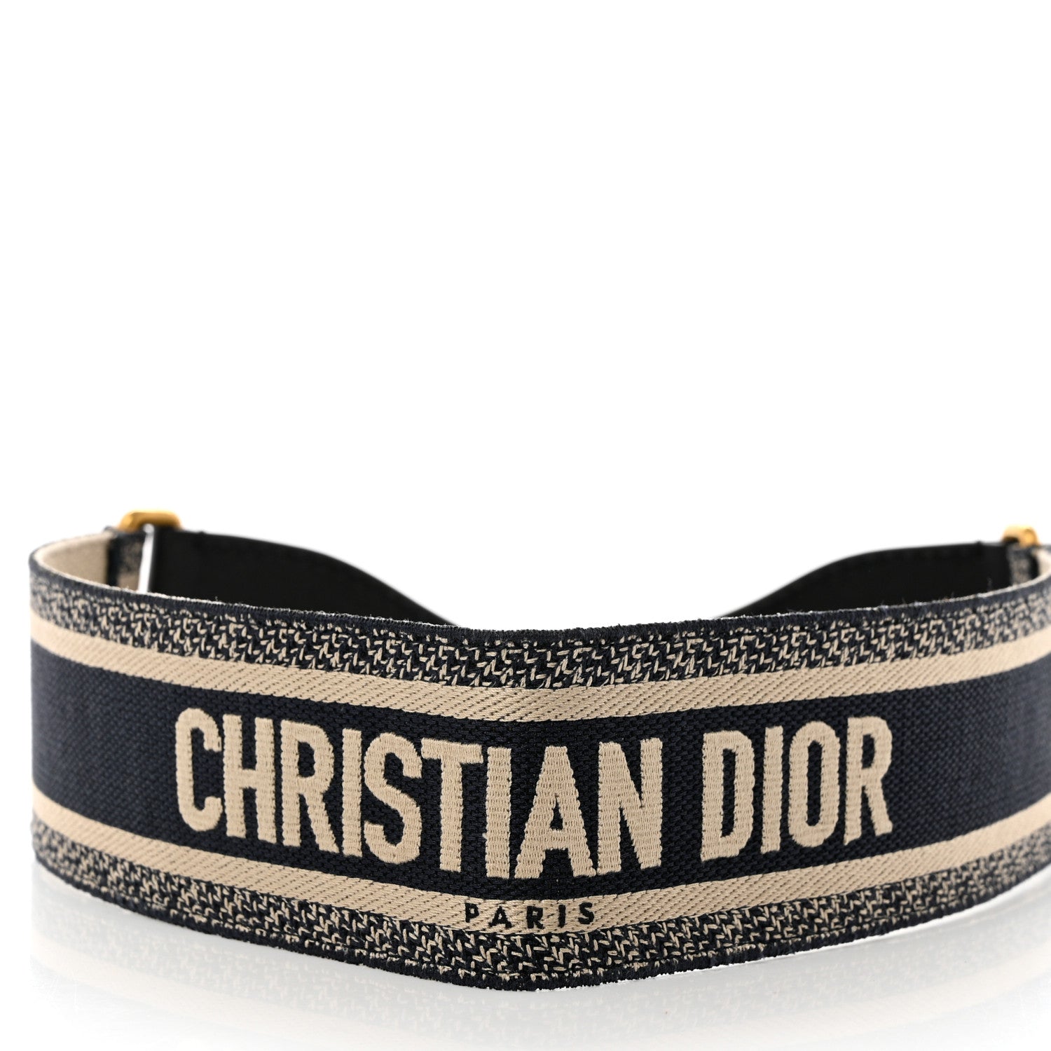Christian Dior Canvas Embroidered Large Book Belt 80 32 Bleu 5 of 6