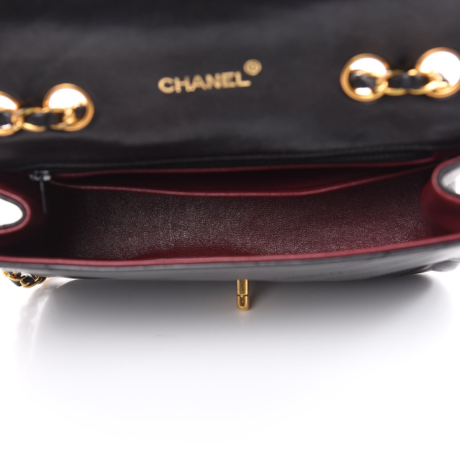 Chanel Lambskin Ribbon Quilted Small Single Flap Black 5 of 16