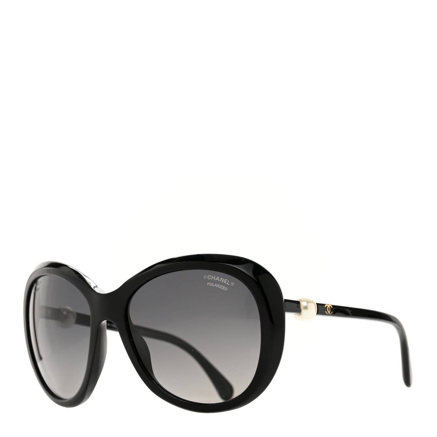 Acetate Butterfly Winter Pearl Sunglasses 5339-H Black