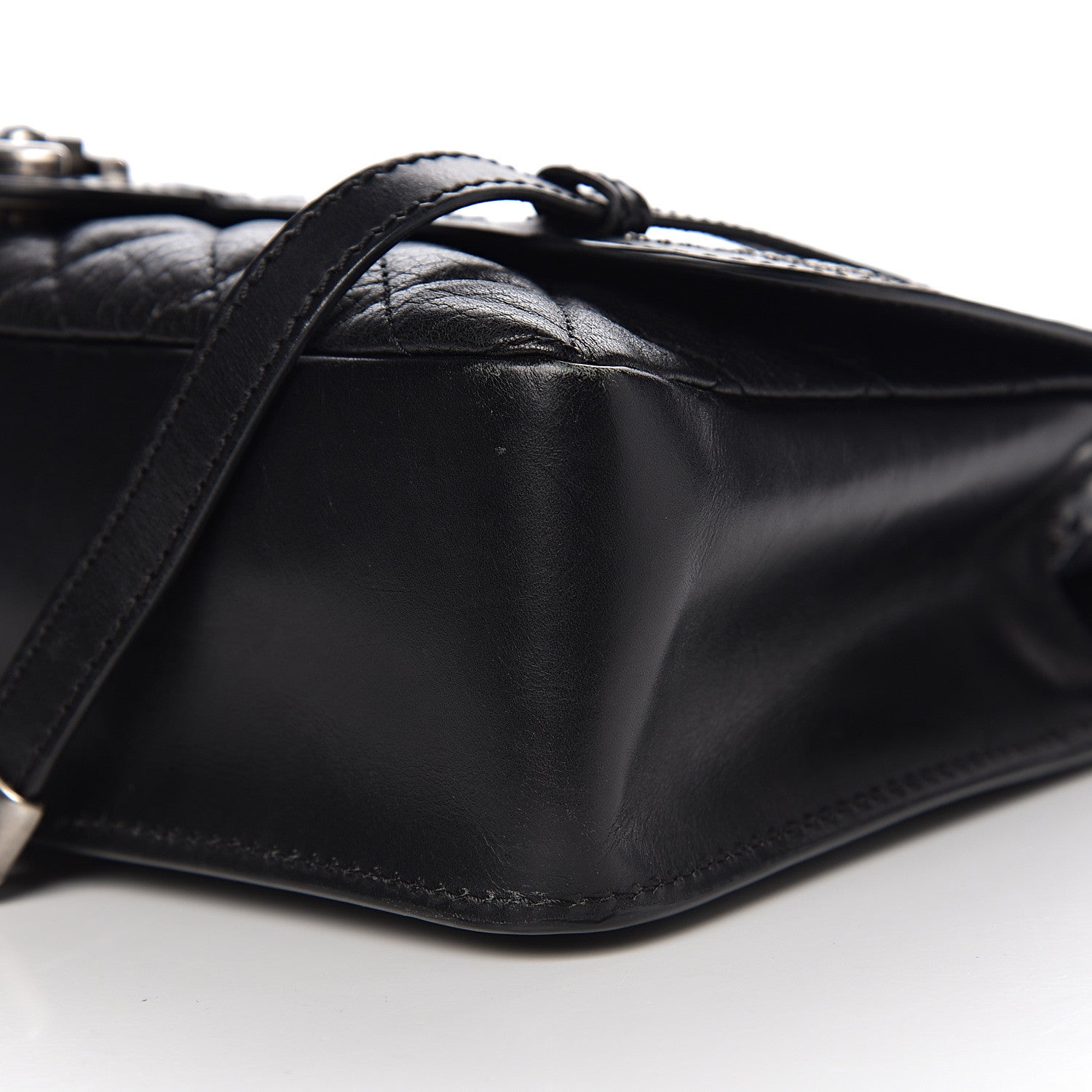 Chanel Studded Calfskin Lambskin Paris Dallas Flap Black 13 of 15
