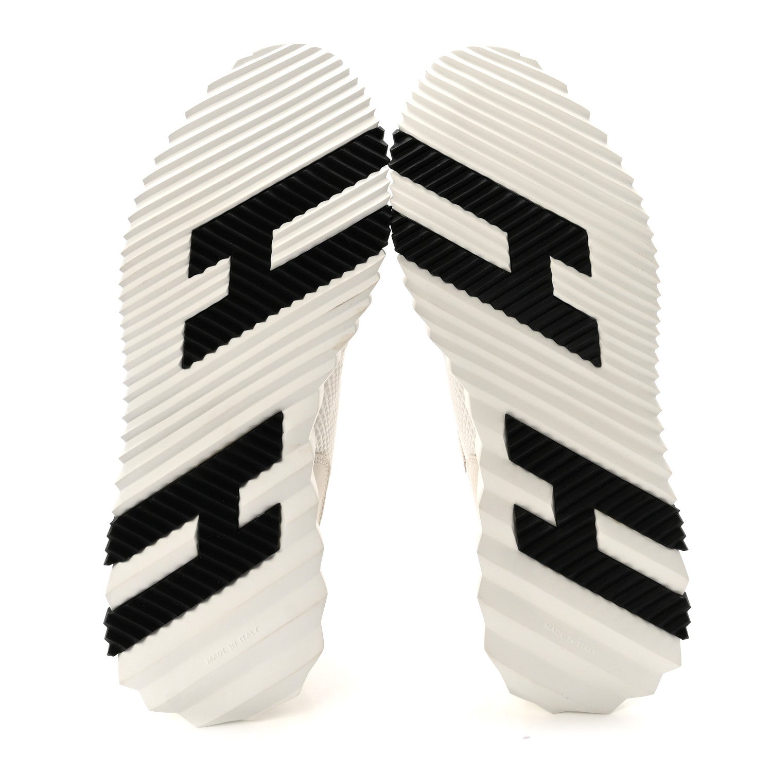 Hermes Graphic Mesh Suede Goatskin Mens Bouncing Sneakers 43  White Black 6 of 9