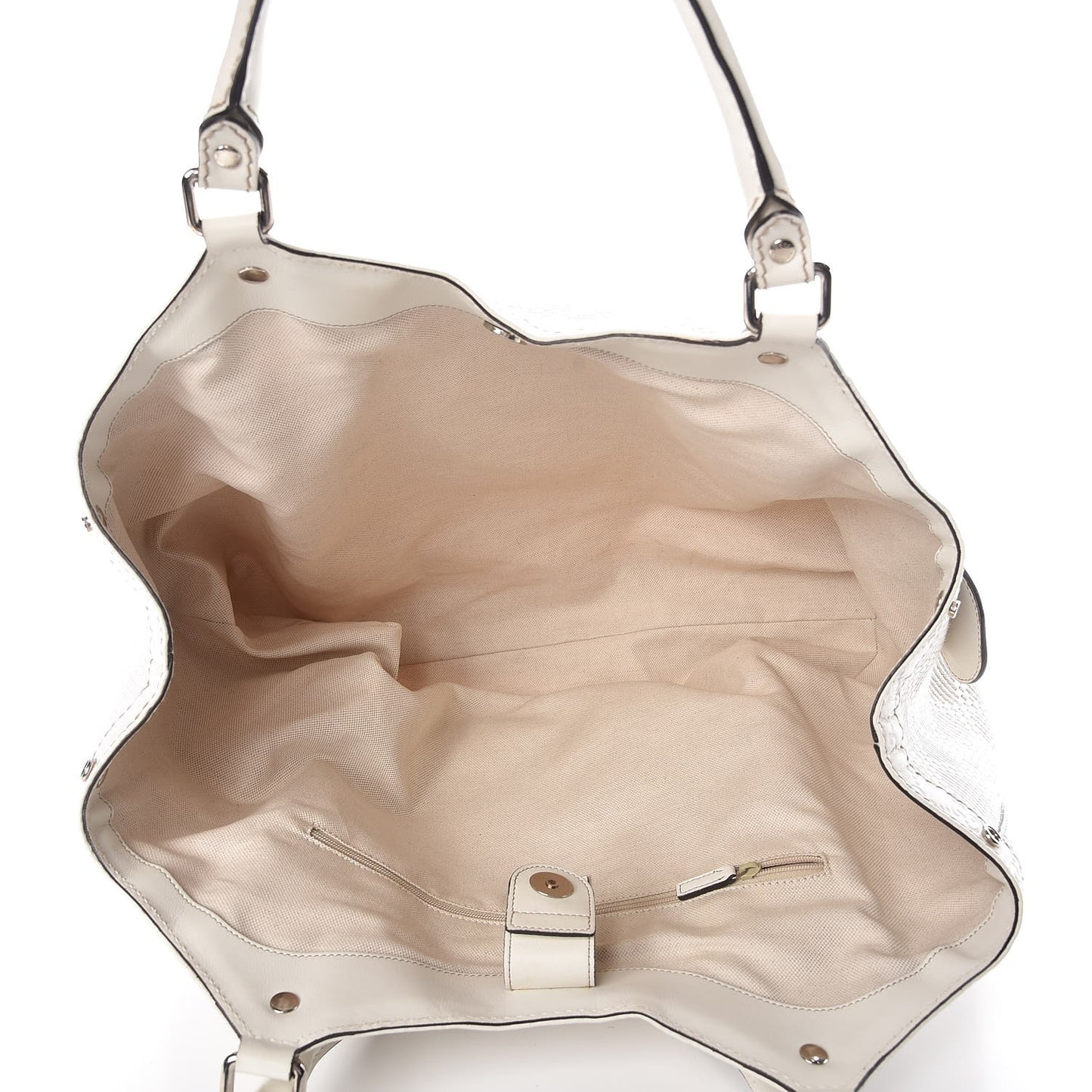 Woven Raffia Diamante Large Sukey Tote Off White