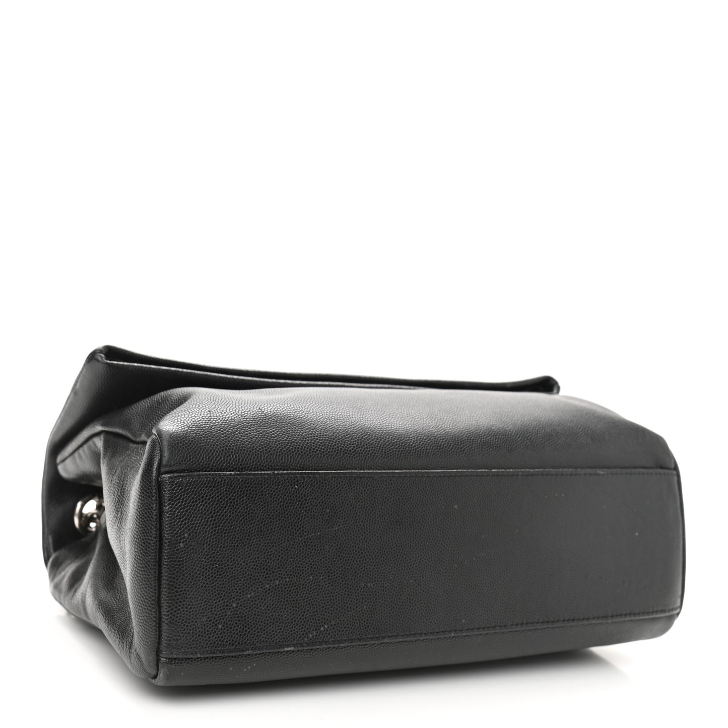 Grain De Poudre Medium West Hollywood Monogram Fold-Over Black